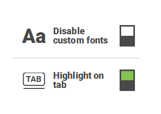 Disable Custom Fonts Highlight on tab